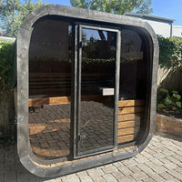 SaunaLife Sauna SaunaLife Model CL4G 3 Person Cube Series Outdoor Sauna Kit
