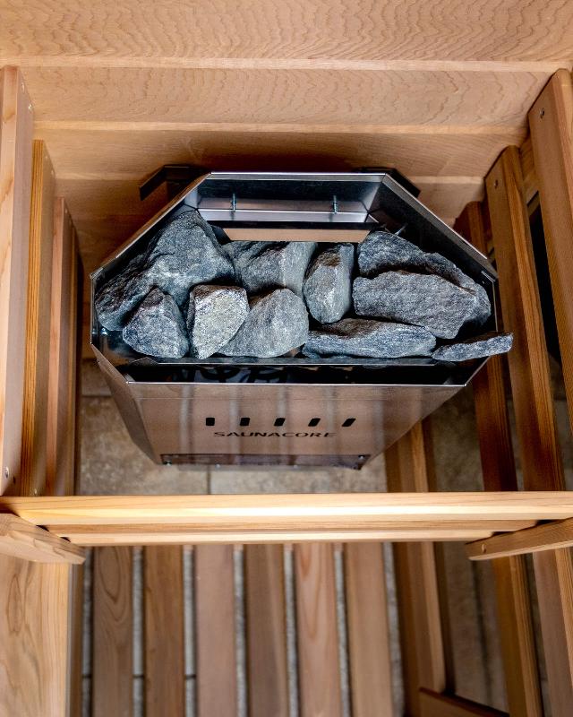 Saunacore Traditional Modular Series Classic Style Sauna - Full Glass Front