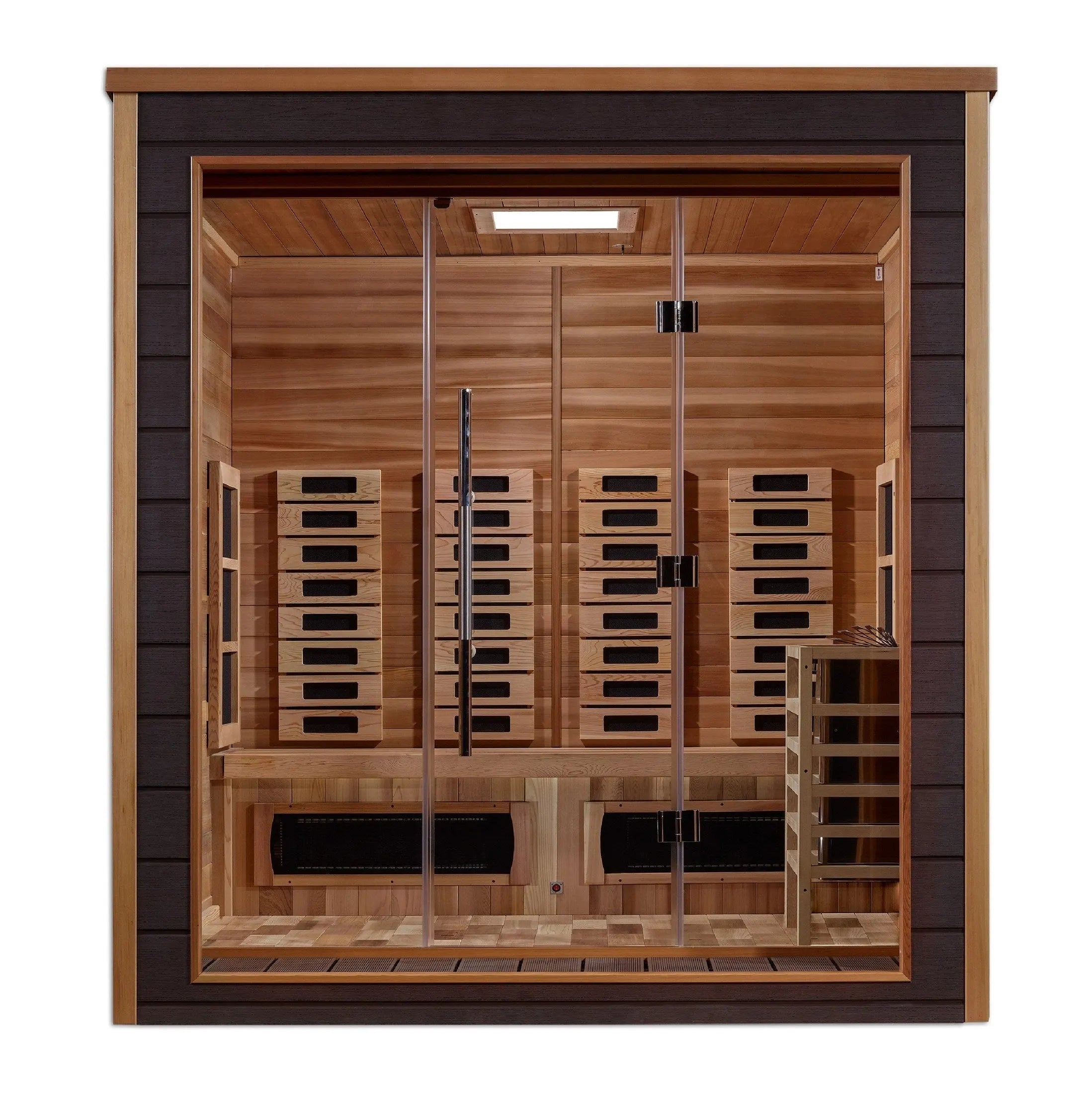 Golden Designs Visby 3 Person Hybrid Outdoor Sauna GDI-8223-01