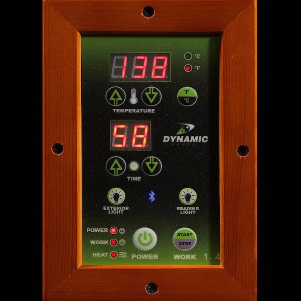Dynamic "Barcelona" 1-2-person Low EMF FAR Infrared Sauna DYN-6106-01