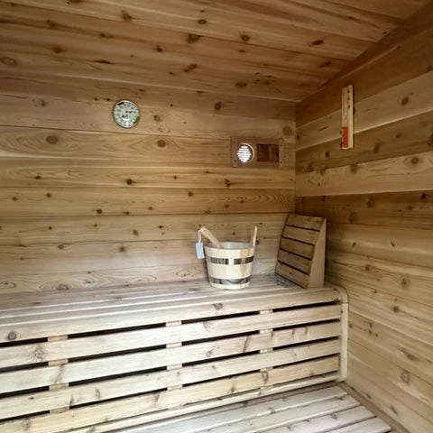 True North Canadian Made Quattro 4-5 Person Outdoor Traditional Cube Sauna