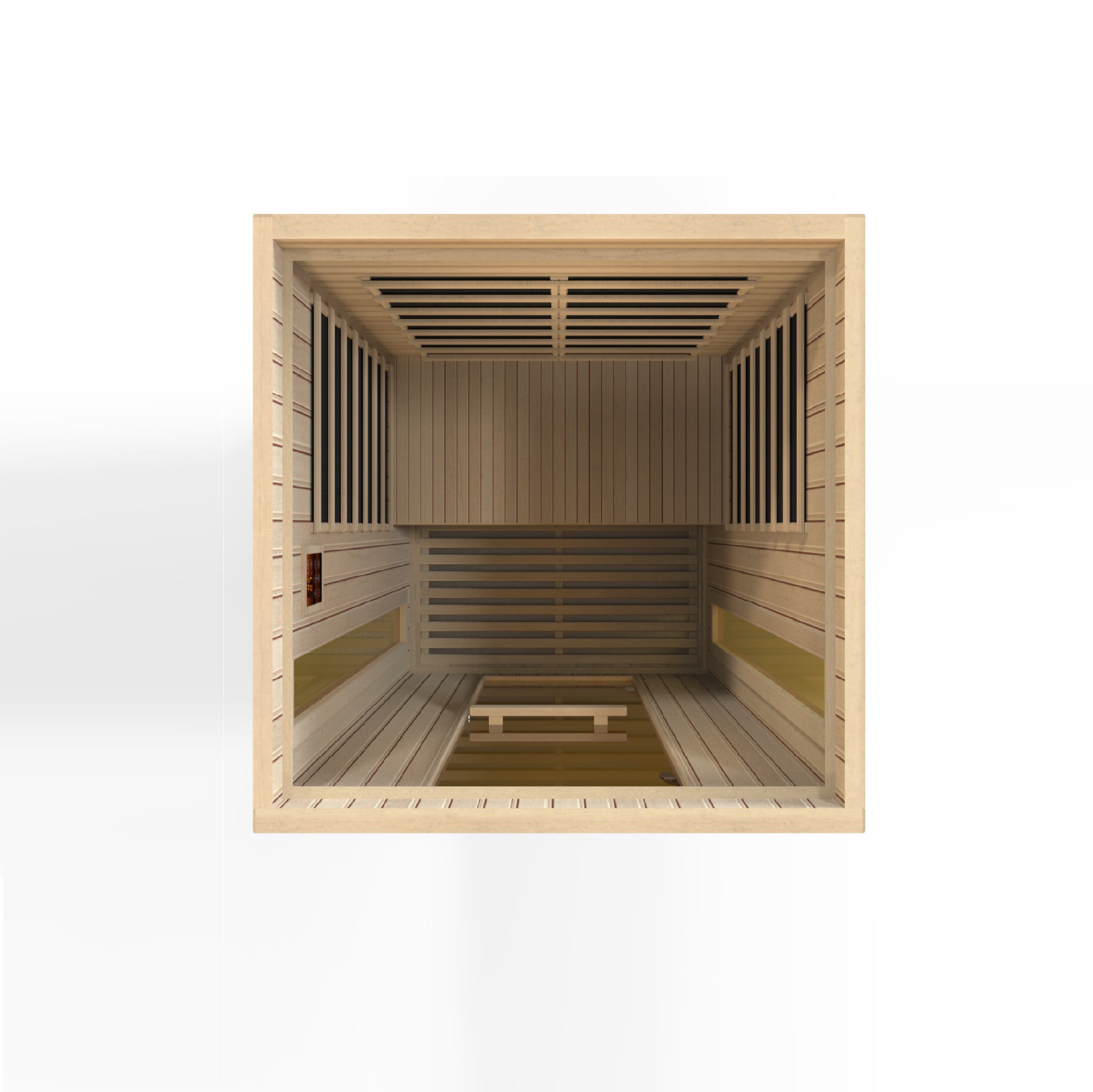 Maxxus 2-Person "Serenity" Dual Tech Low EMF FAR Infrared Sauna Canadian Hemlock MX-LS2-01