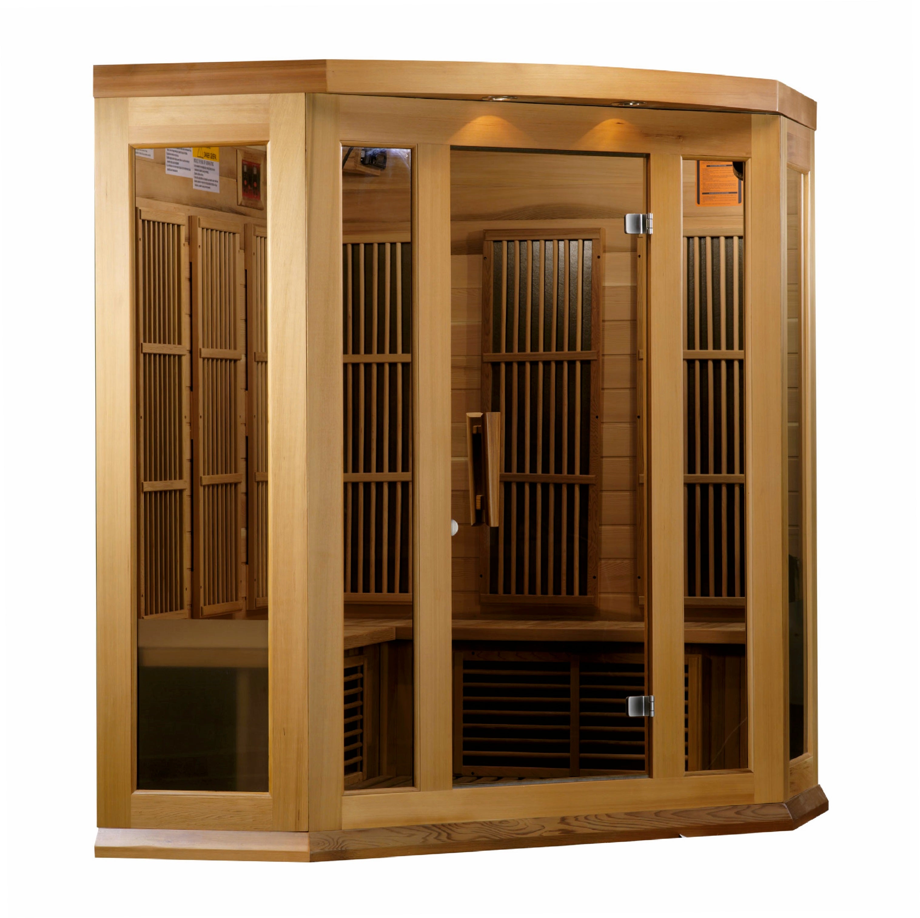 Maxxus 3-Person Low EMF FAR Infrared Sauna Canadian Red Cedar MX-K356-01