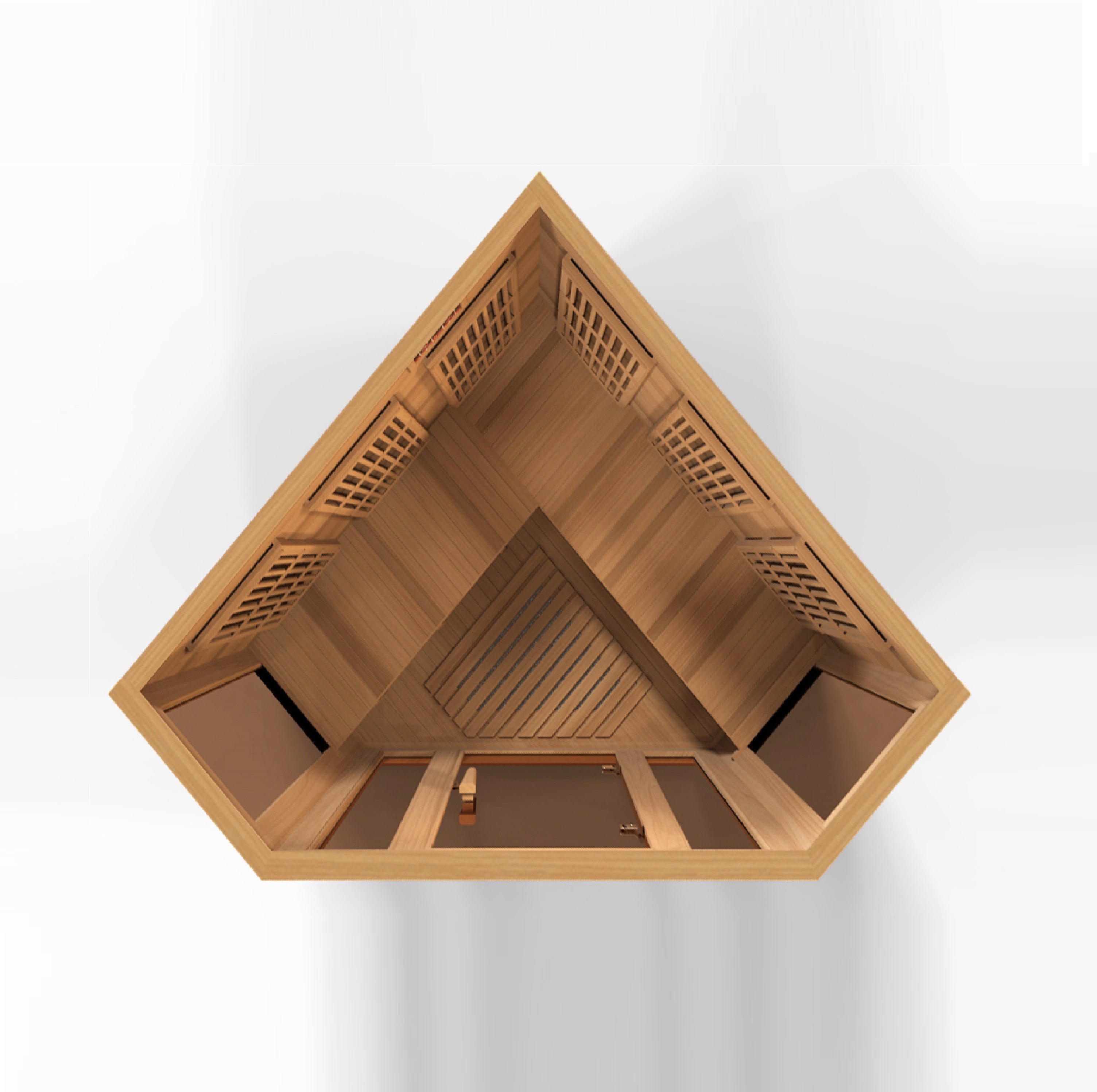 Maxxus 3-Person Low EMF FAR Infrared Sauna Canadian Red Cedar MX-K356-01