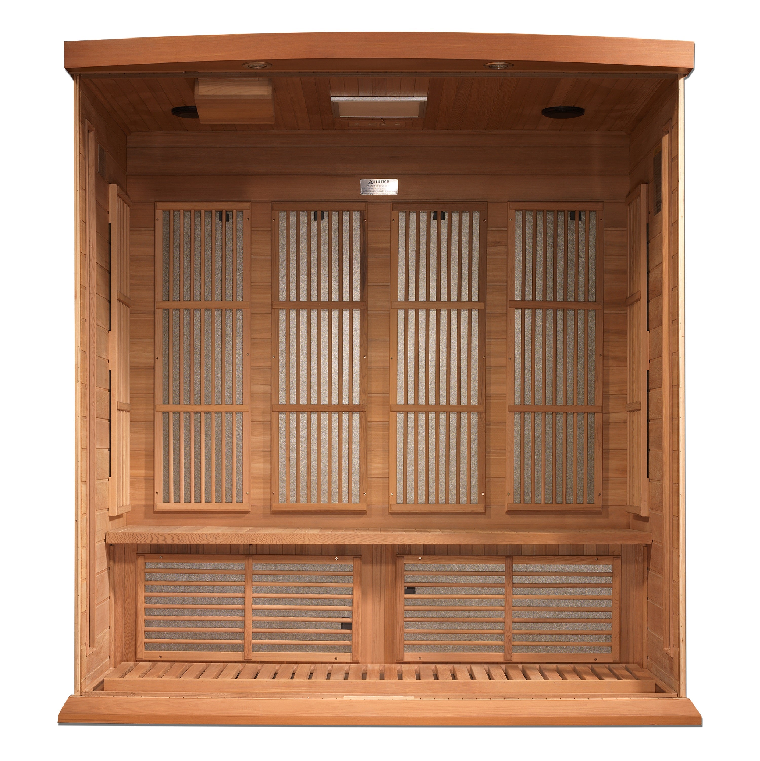 Maxxus 4-Person "Chaumont Edition" Near Zero EMF FAR Infrared Sauna - Canadian Red Cedar MX-K406-01