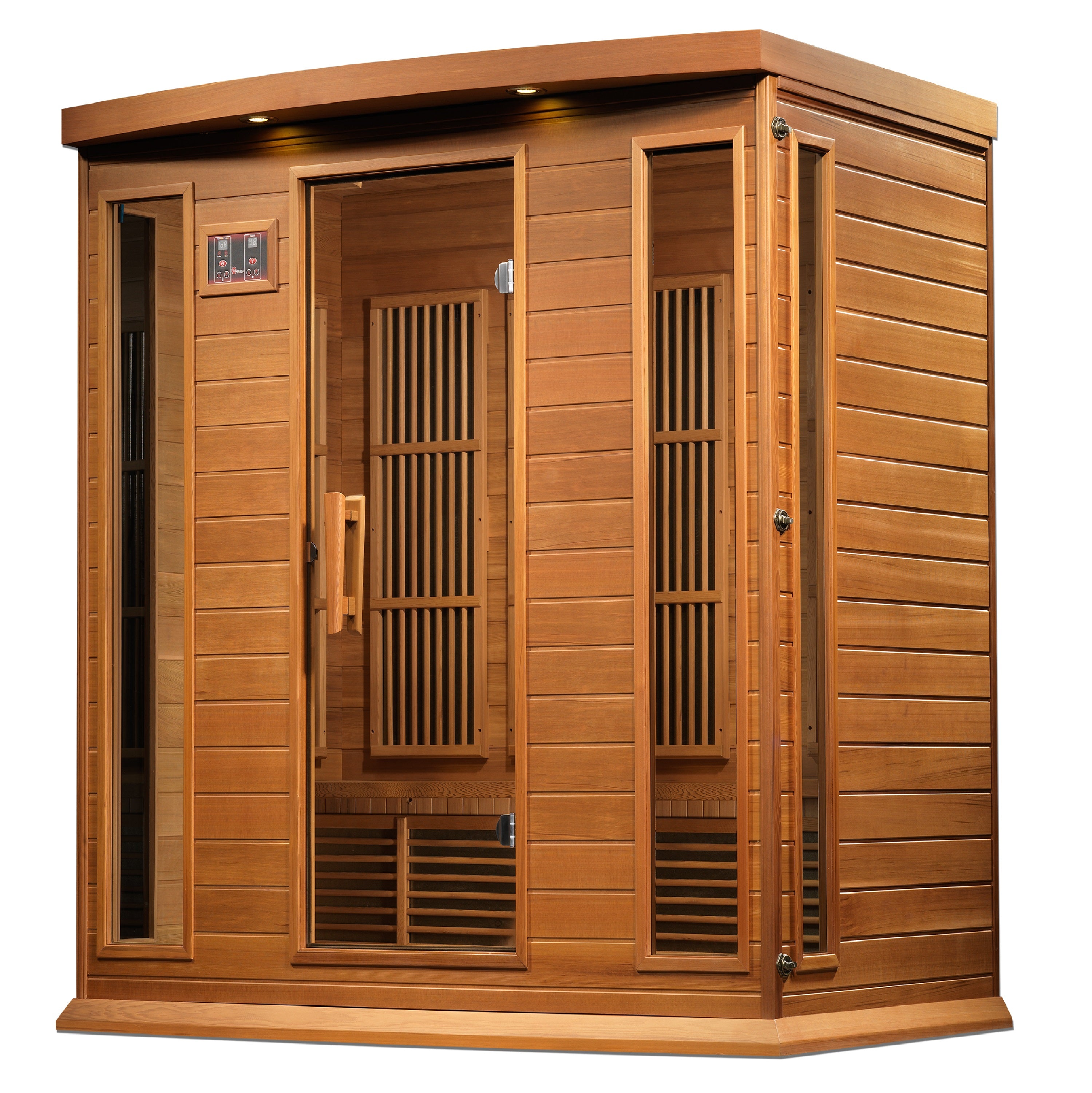 Maxxus 4-Person "Chaumont Edition" Near Zero EMF FAR Infrared Sauna - Canadian Red Cedar MX-K406-01