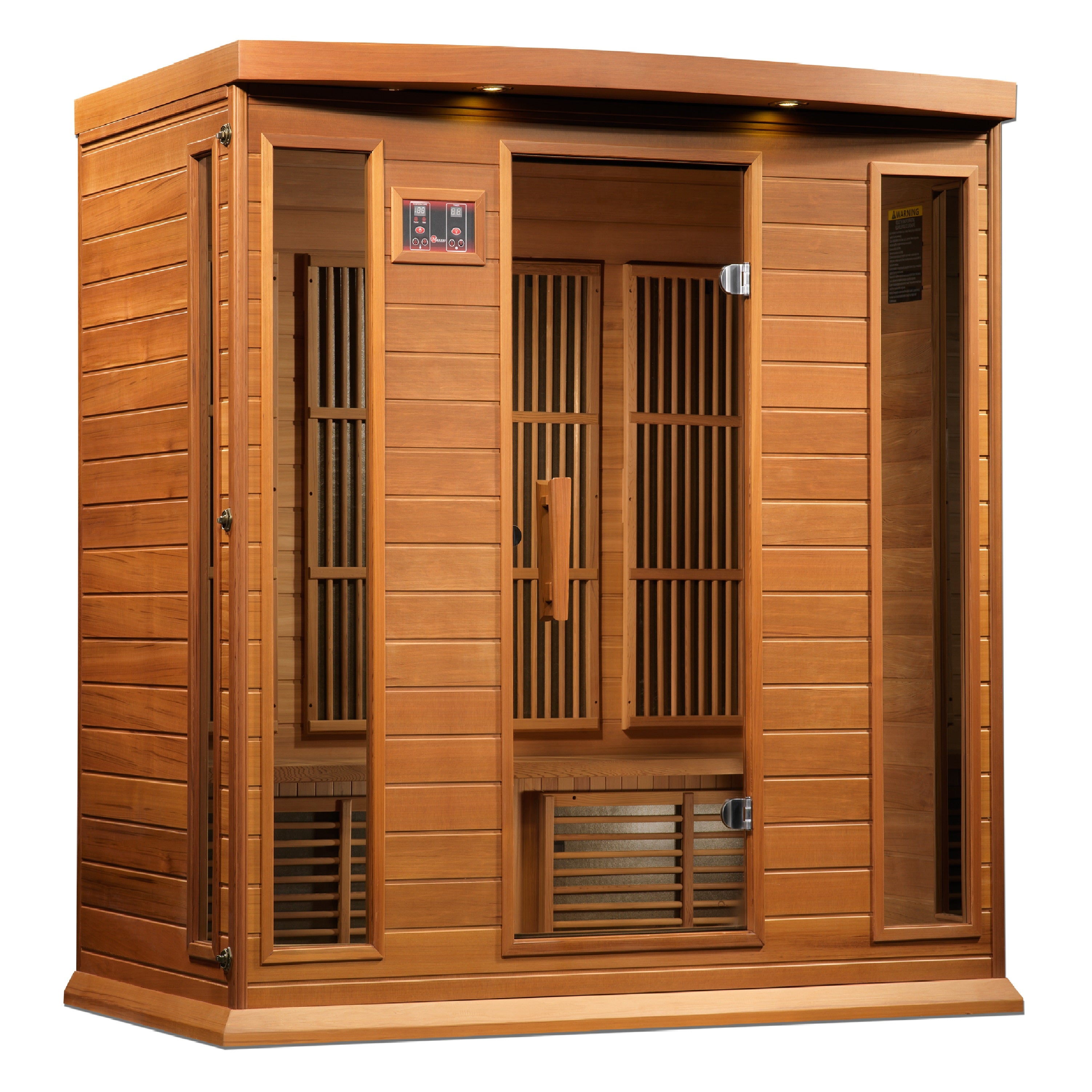 Maxxus 4-Person "Chaumont Edition" Near Zero EMF FAR Infrared Sauna - Canadian Red Cedar MX-K406-01