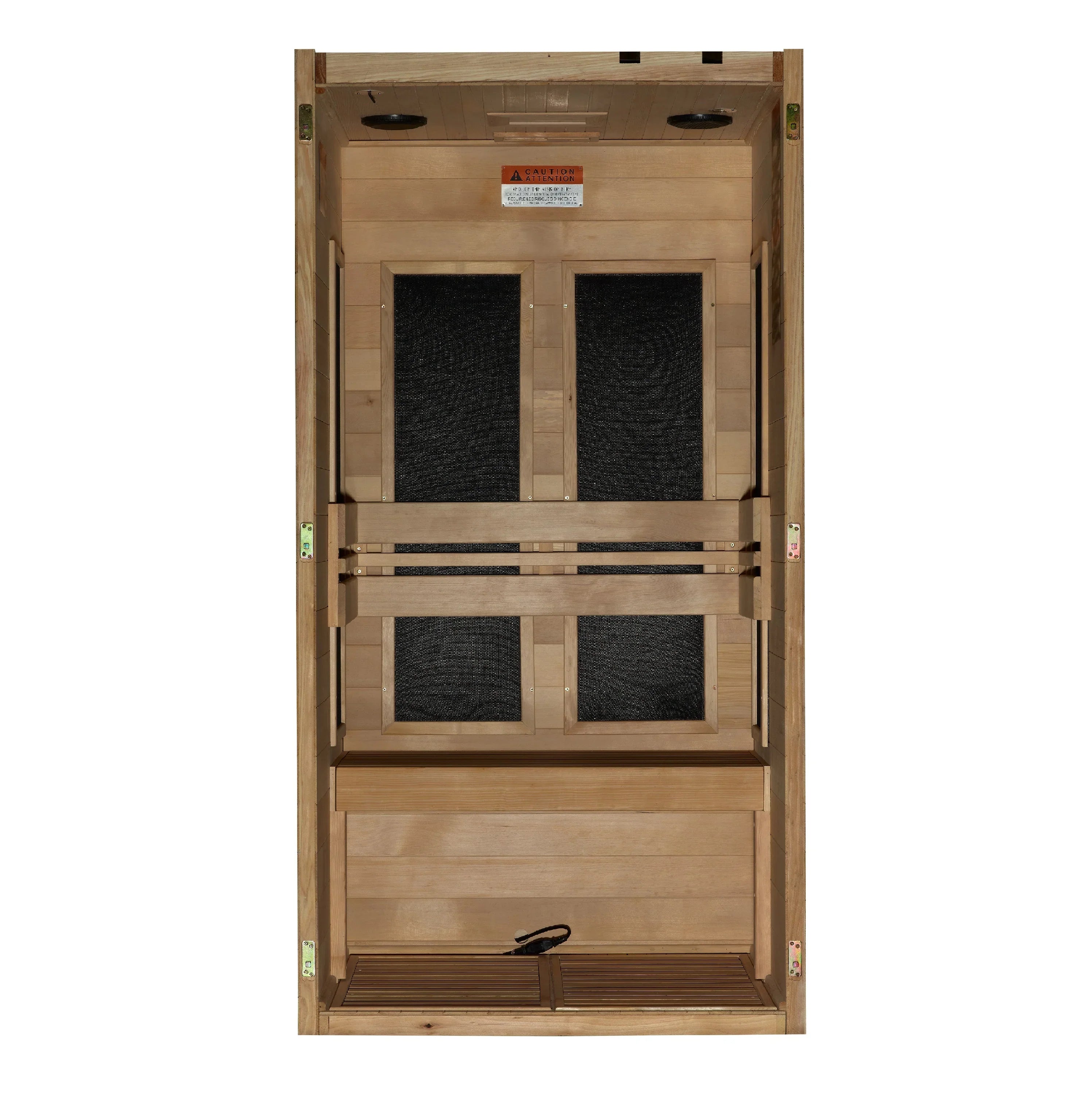 Maxxus 1-Person S-Line Ultra Low EMF FAR Infrared Sauna - Canadian Hemlock MX-S106-01