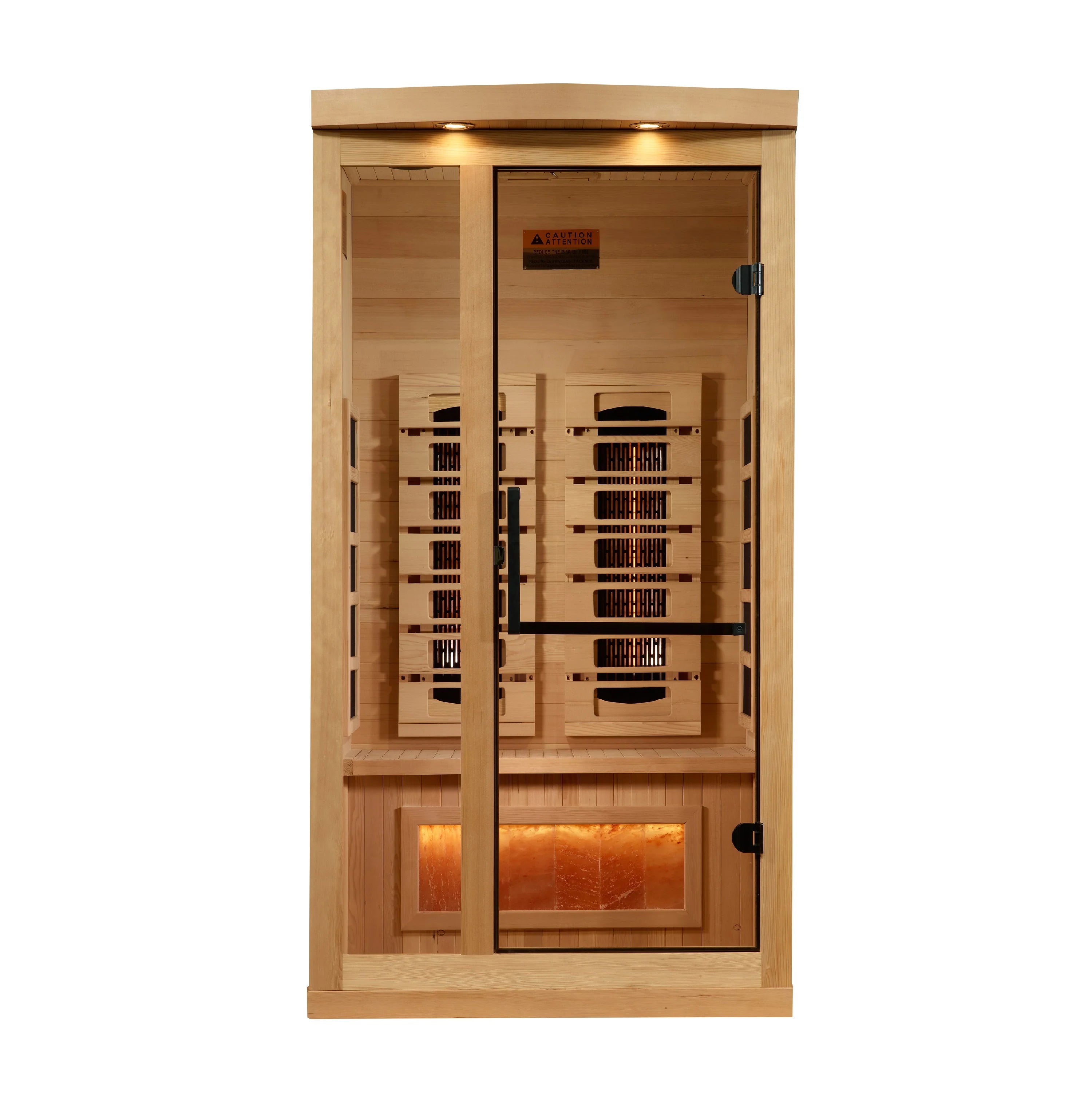 Golden Designs Sauna Golden Designs 1-2-Person 2025 Reserve Edition GDI-8010-03 Full Spectrum with Himalayan Salt Bar