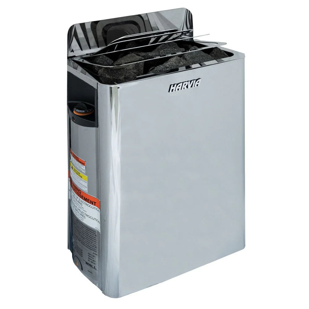Harvia The Wall Series, 6kW, Stainless Steel Sauna Heater, 240V 1PH HSWS6U1B