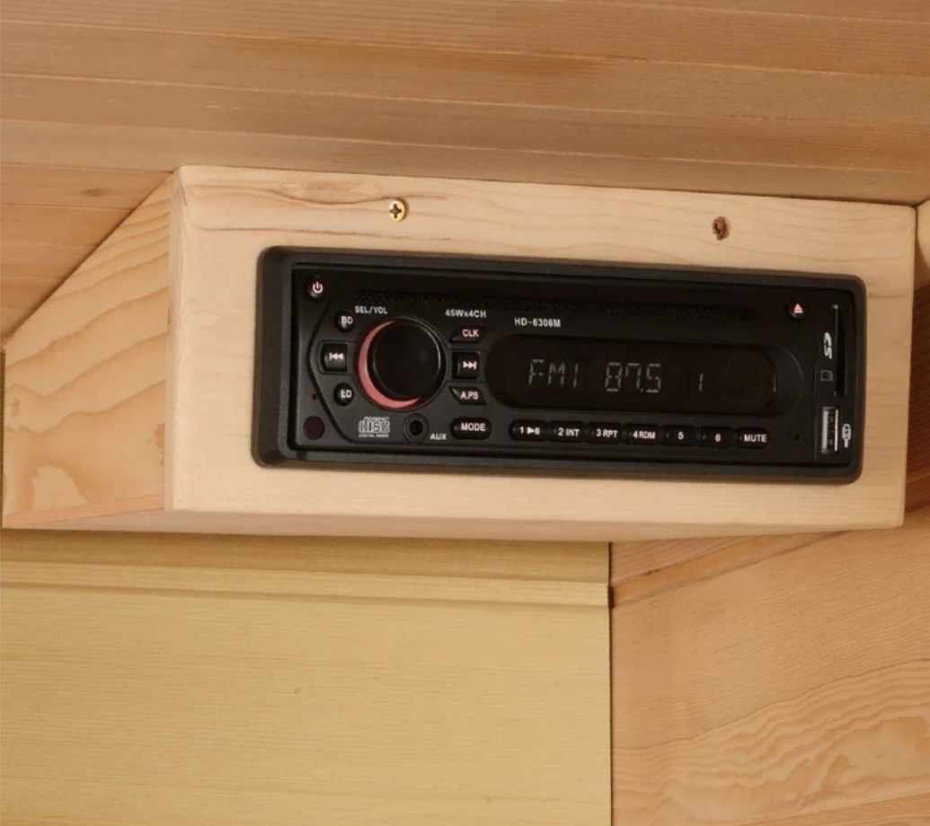 Maxxus 3-Person Low EMF FAR Infrared Sauna Canadian Red Cedar MX-K356-01