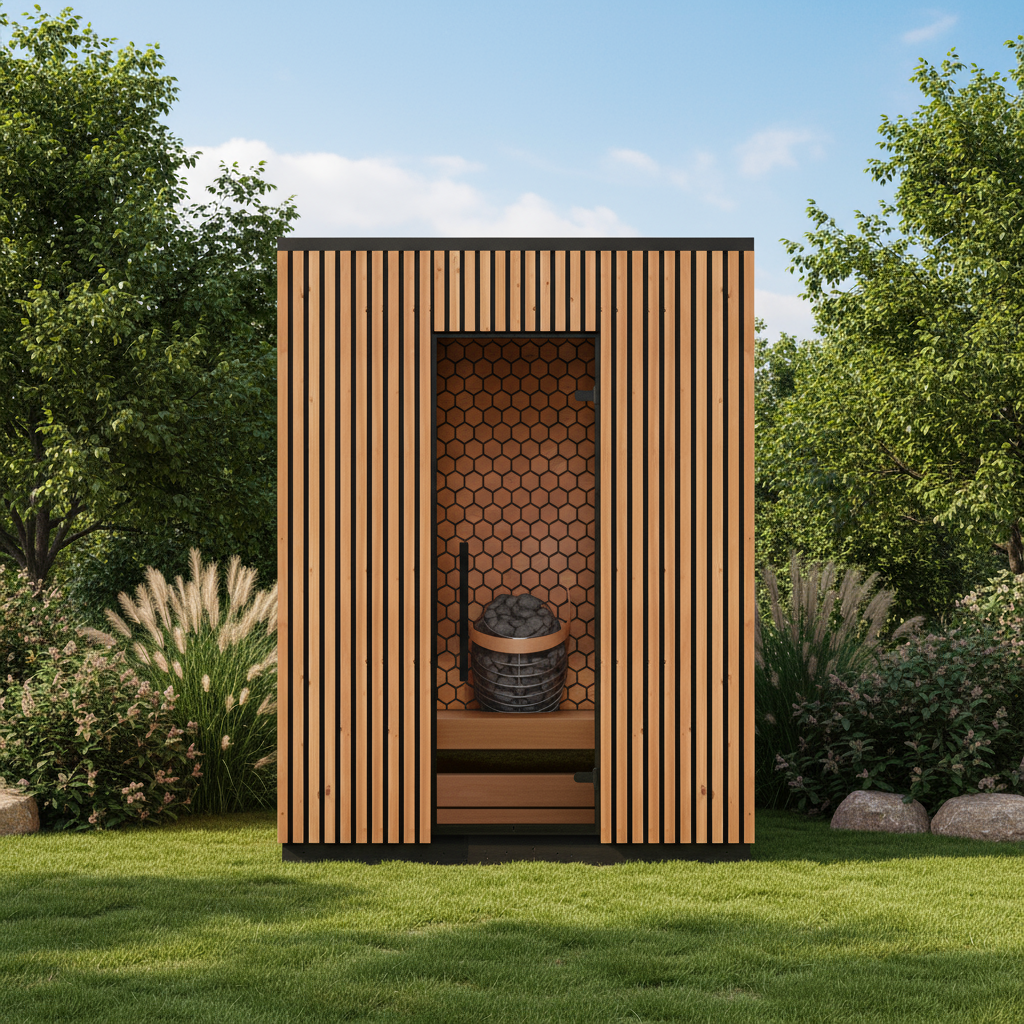 Leil Viva 180 4 Person Outdoor Sauna Kit