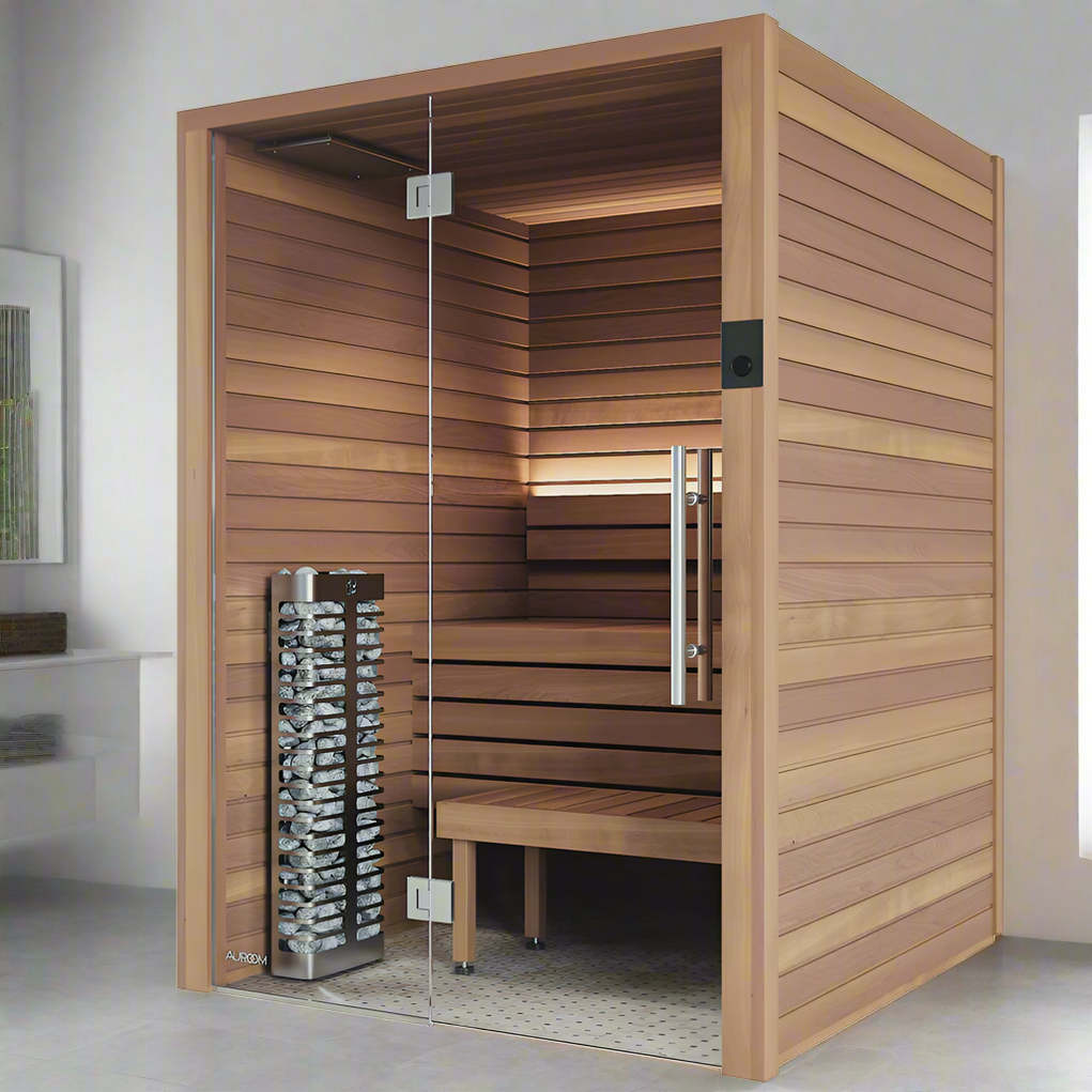 Auroom Sauna Auroom Cala Glass Cabin Sauna Kit