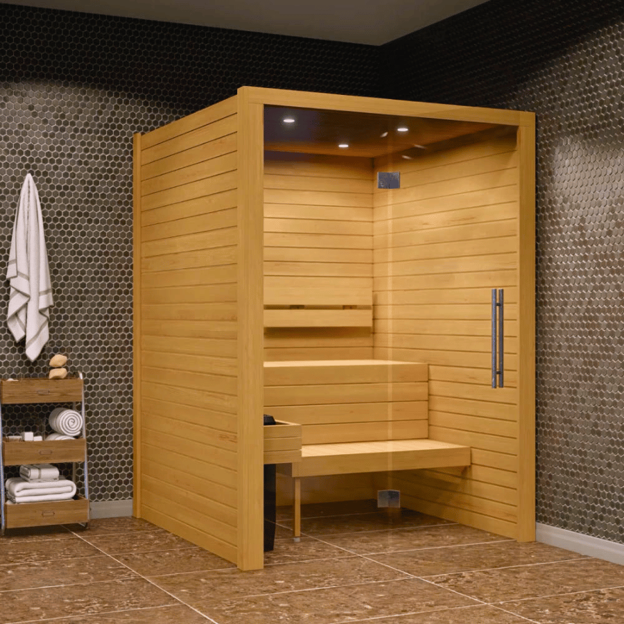 Auroom Sauna Auroom Cala Glass Cabin Sauna Kit