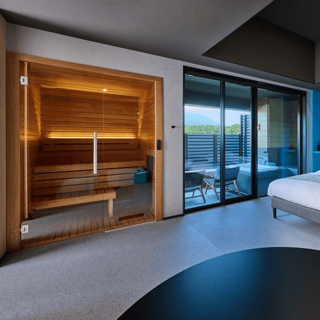 Auroom Sauna Auroom Cala Glass Cabin Sauna Kit