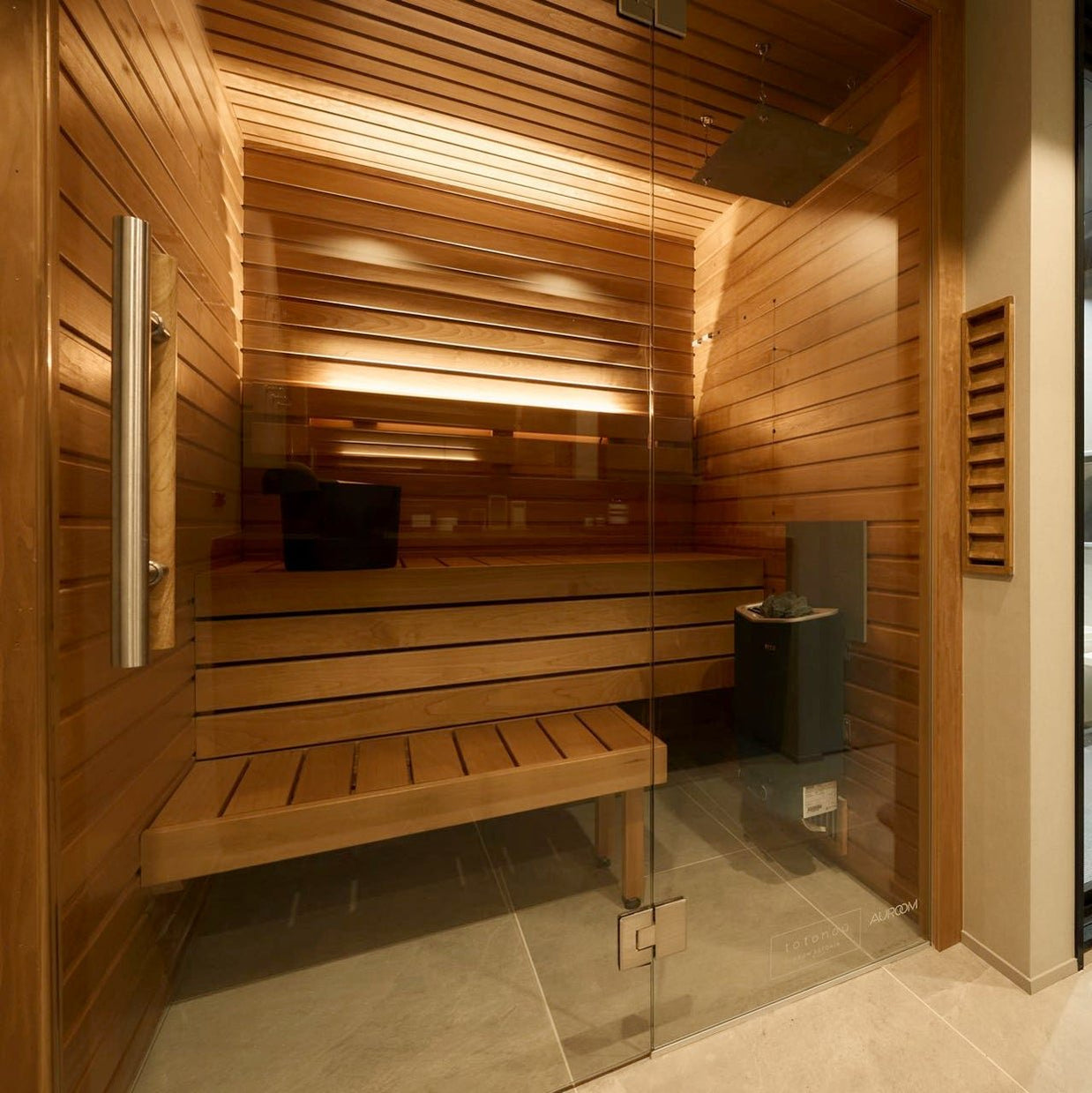 Auroom Sauna Auroom Cala Glass Cabin Sauna Kit