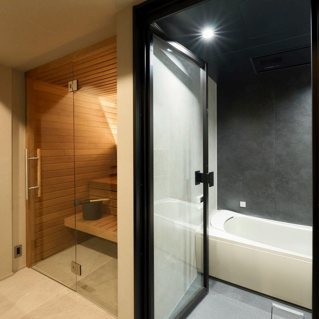 Auroom Sauna Auroom Cala Glass Cabin Sauna Kit