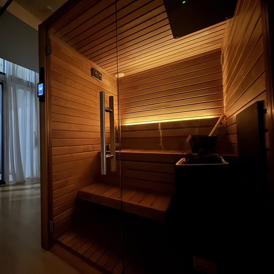 Auroom Sauna Auroom Cala Glass Cabin Sauna Kit
