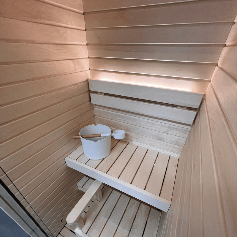 Auroom Sauna Auroom Cala Glass Mini Sauna Kit