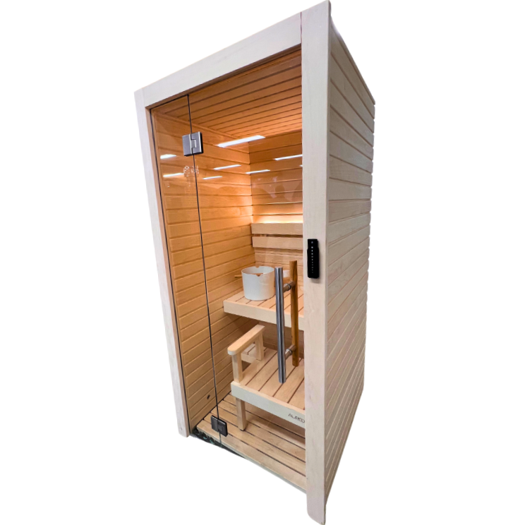 Auroom Sauna Auroom Cala Glass Mini Sauna Kit