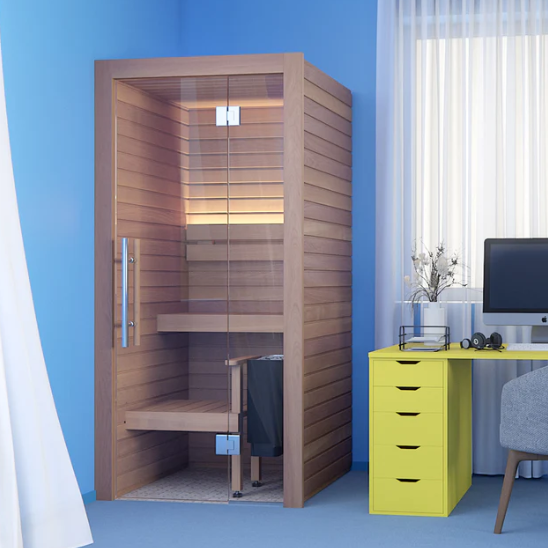 Auroom Sauna Auroom Cala Glass Mini Sauna Kit