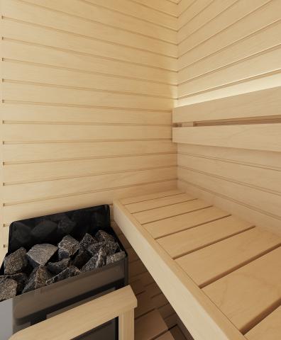Auroom Sauna Auroom Cala Glass Mini Sauna Kit