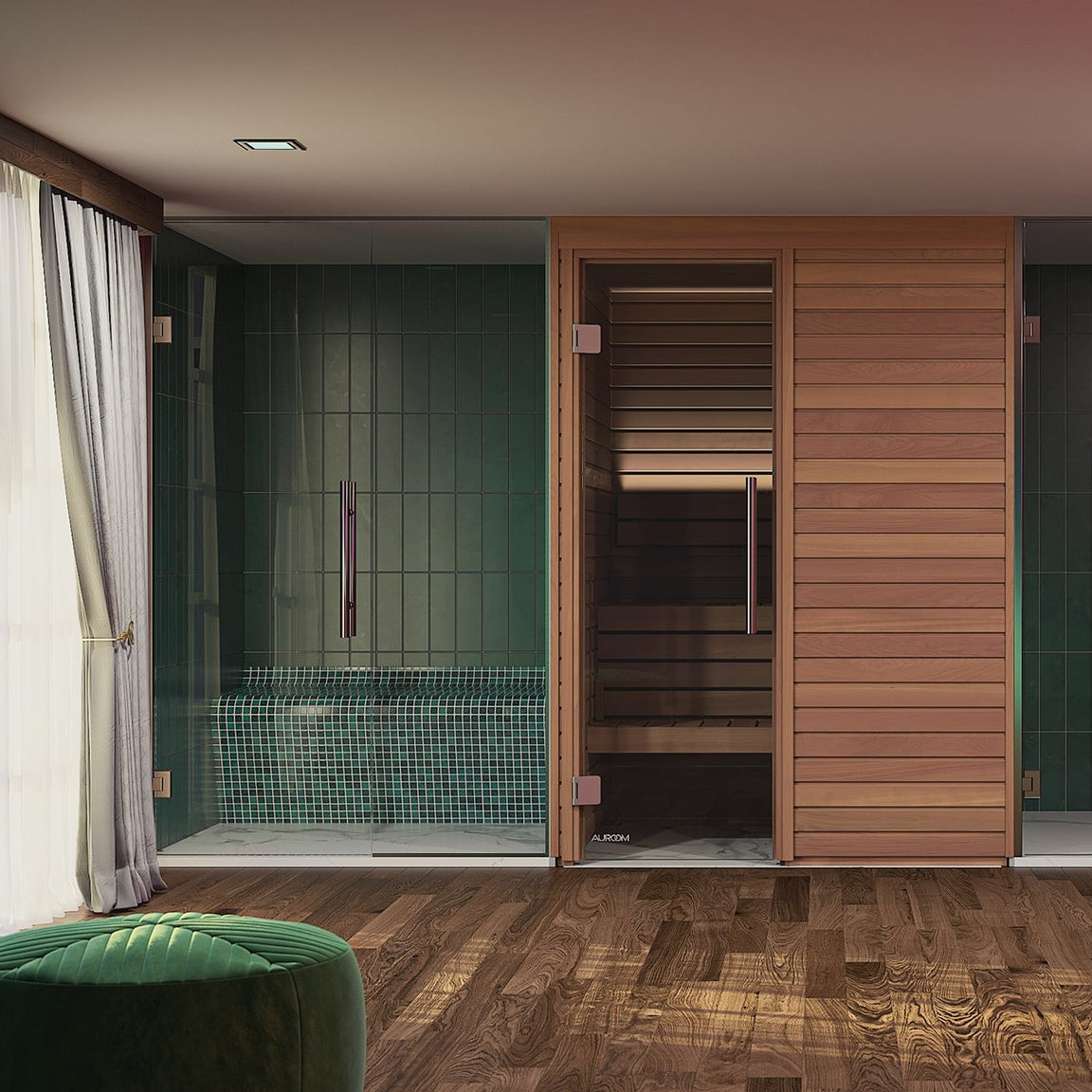 Auroom Sauna Auroom Cala Wood Cabin Sauna Kit