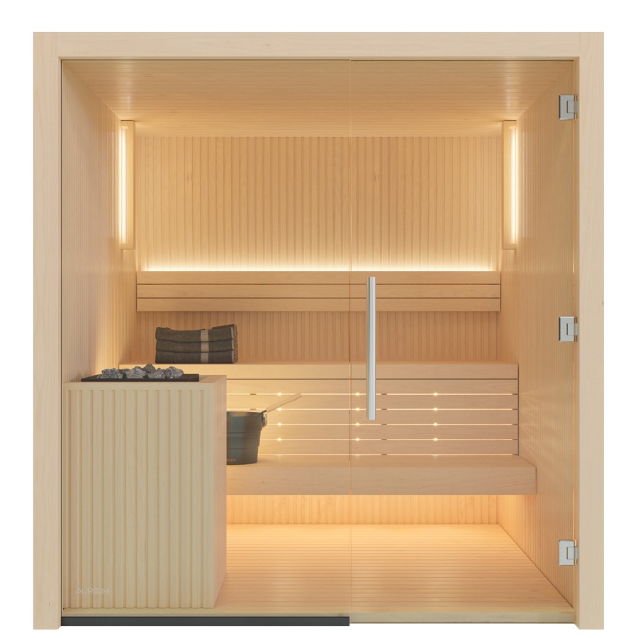 Auroom Sauna Auroom Libera Glass Cabin Sauna Kit