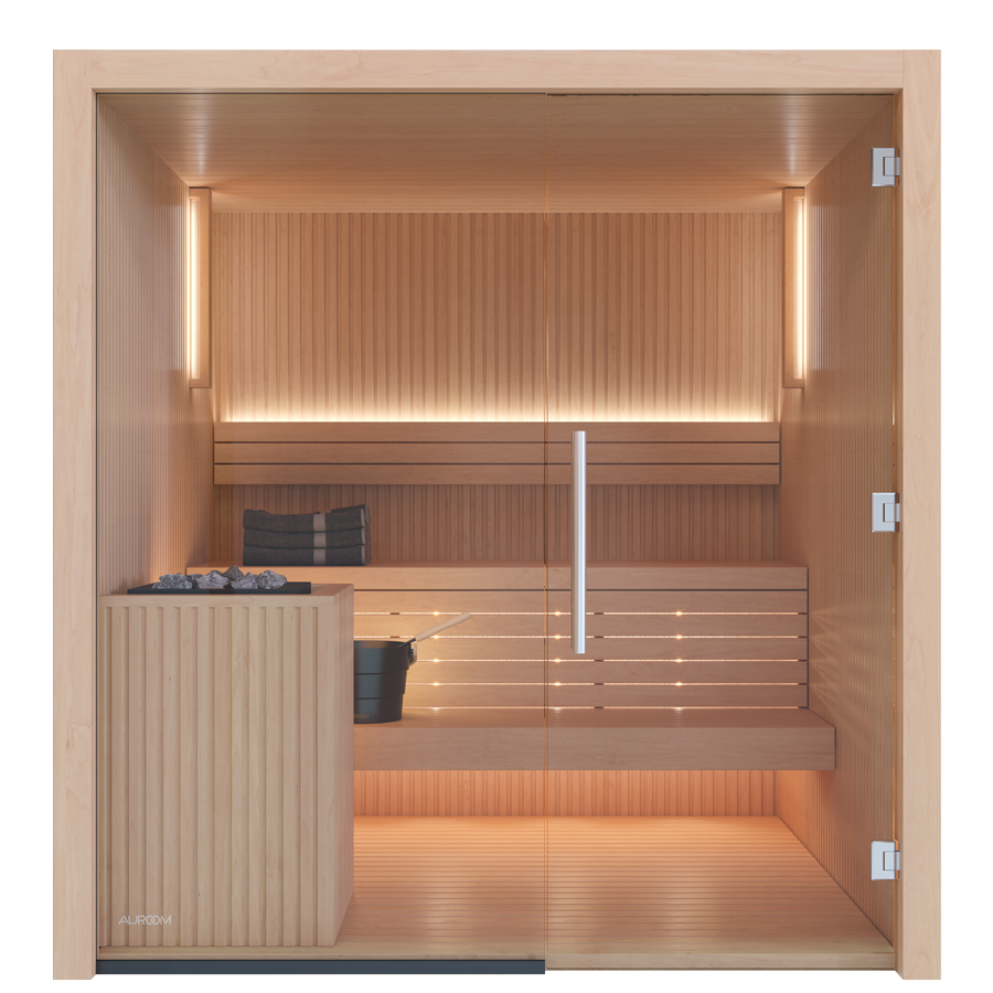 Auroom Sauna Auroom Libera Glass Cabin Sauna Kit