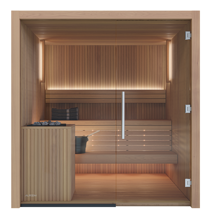 Auroom Sauna Auroom Libera Glass Cabin Sauna Kit