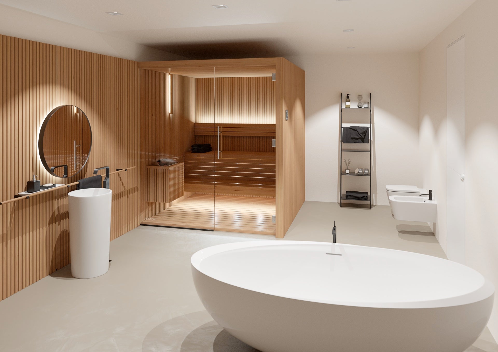 Auroom Sauna Auroom Libera Glass Cabin Sauna Kit