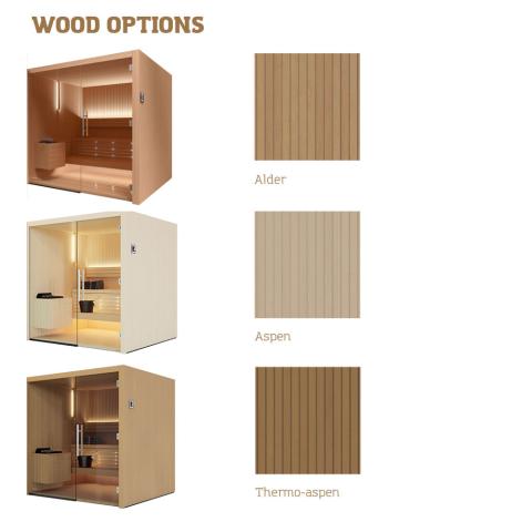 Auroom Sauna Auroom Libera Glass Cabin Sauna Kit