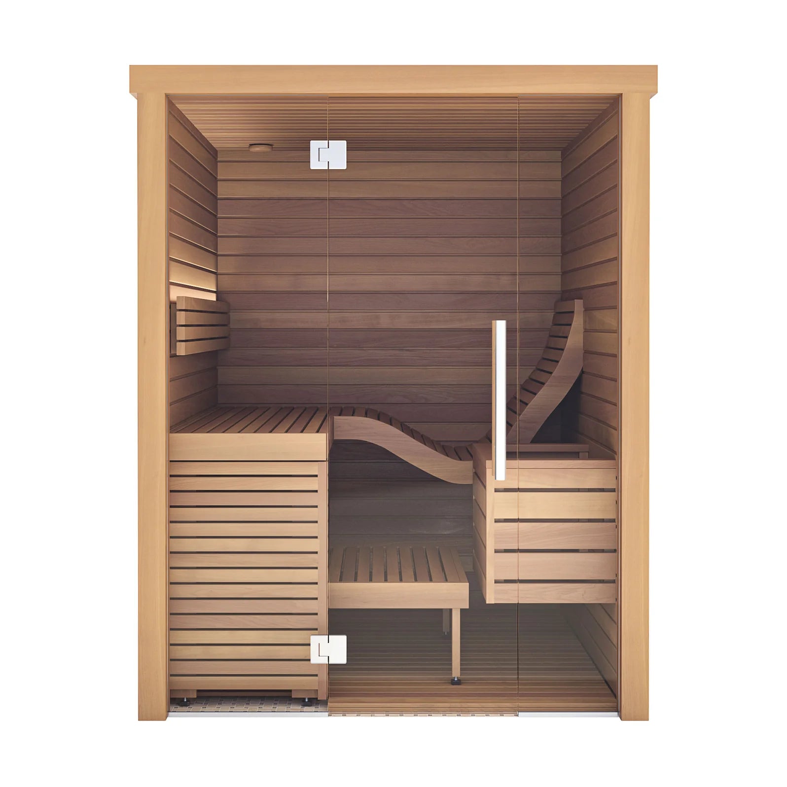 Auroom Sauna Thermo-Aspen Auroom Baia Glass Indoor Sauna Kit
