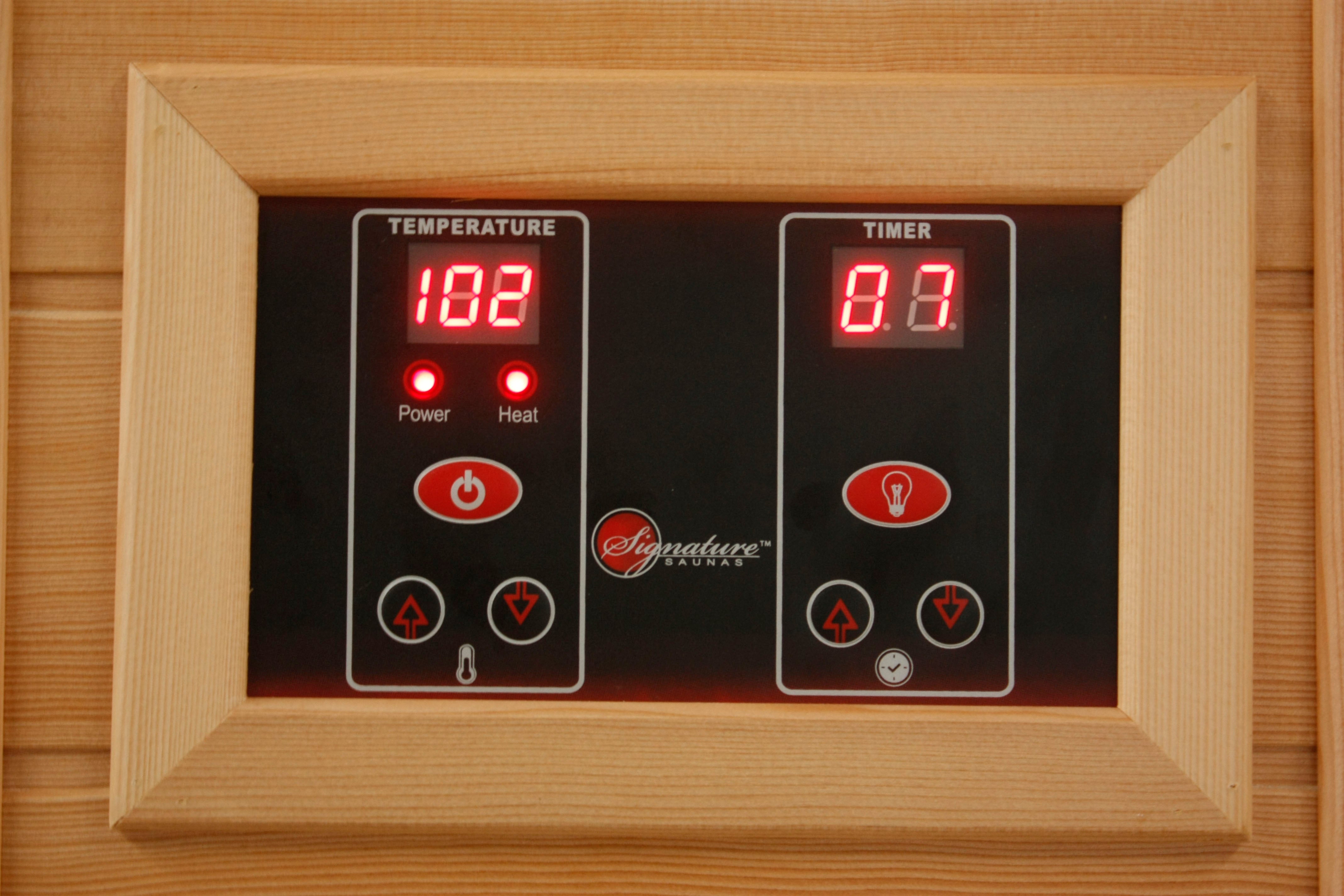 Maxxus 3-Person Low EMF FAR Infrared Sauna Canadian Red Cedar MX-K356-01