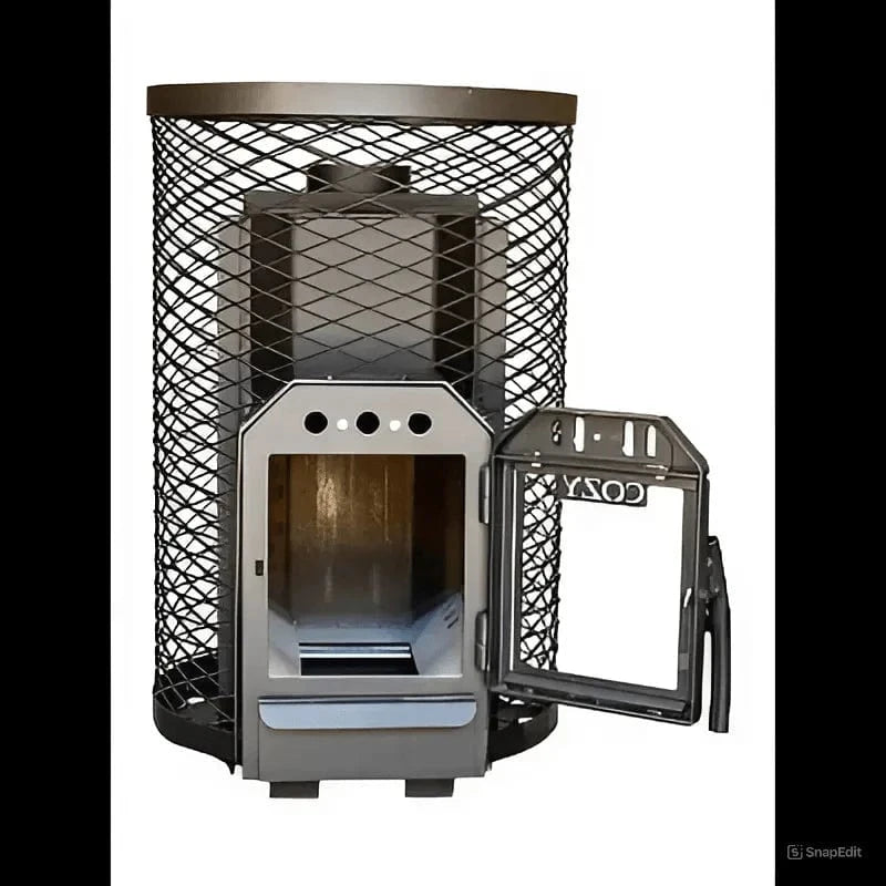 Cozy Heat Sauna Stove Cozy Heat O Thru-Wall Sauna Stove Wood Burning Sauna Stove