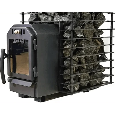 Cozy Heat Sauna Stove Cozy Heat Quattro Thru-Wall Sauna Stove Wood Burning Sauna Stove