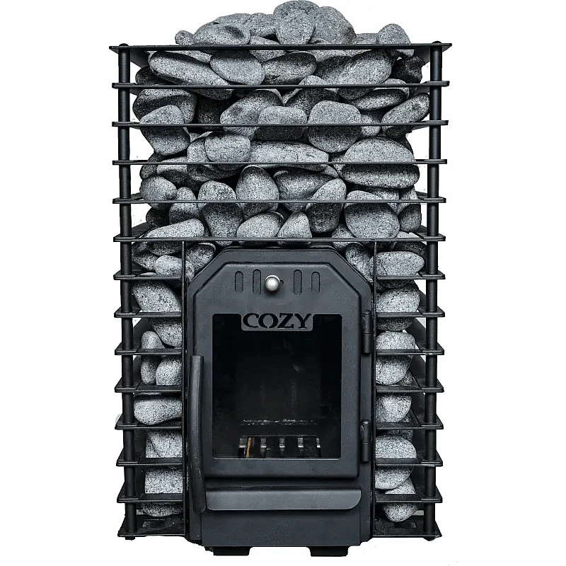 Cozy Heat Sauna Stove Cozy Heat Quattro Thru-Wall Sauna Stove Wood Burning Sauna Stove