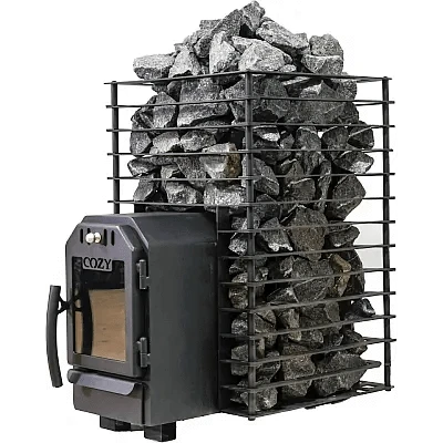 Cozy Heat Sauna Stove Cozy Heat Quattro Thru-Wall Sauna Stove Wood Burning Sauna Stove