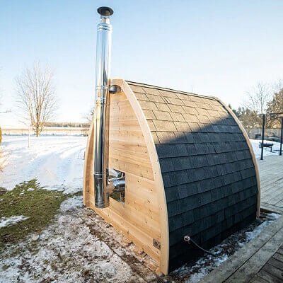 Dundalk LeisureCraft Sauna accessories Chimney & Heat Shield set - for out the Back Wall