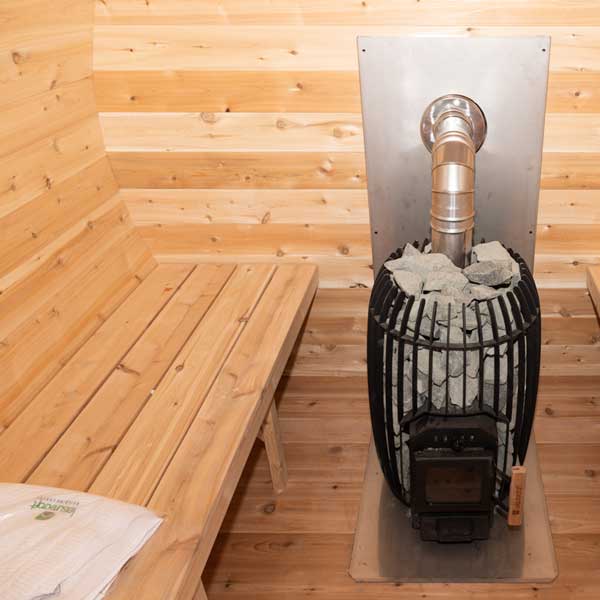 Dundalk LeisureCraft Sauna Dundalk CT Elation 4 Person Barrel Sauna CTC2424E