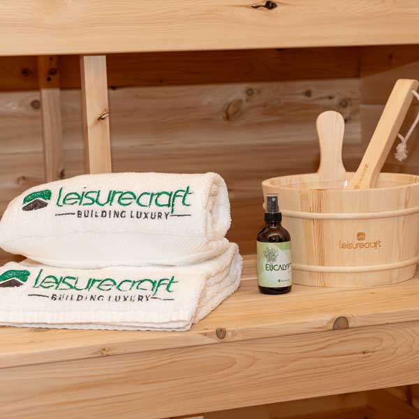 Dundalk LeisureCraft Sauna Dundalk CT Georgian 6 Person Outdoor Sauna with Porch CTC88PW