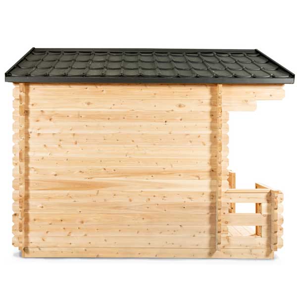 Dundalk LeisureCraft Sauna Dundalk CT Georgian 6 Person Outdoor Sauna with Porch CTC88PW