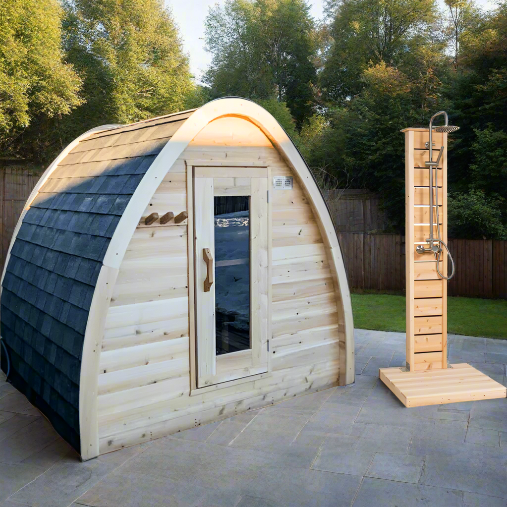 Dundalk LeisureCraft Sauna Dundalk CT Mini POD 4 Person Outdoor Sauna CTC77MW