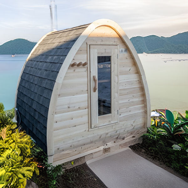 Dundalk LeisureCraft Sauna Dundalk CT Mini POD 4 Person Outdoor Sauna CTC77MW