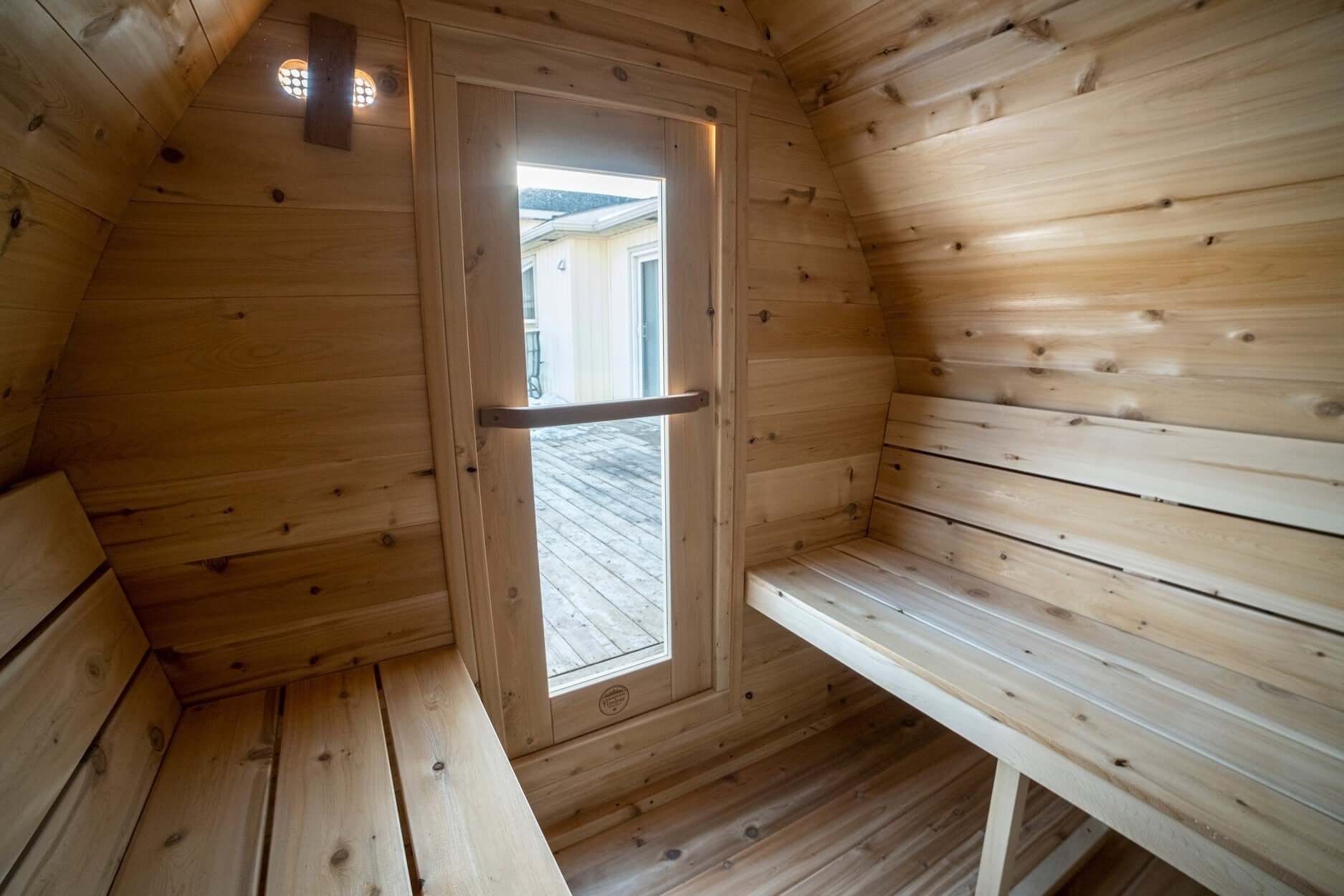 Dundalk LeisureCraft Sauna Dundalk CT Mini POD 4 Person Outdoor Sauna CTC77MW
