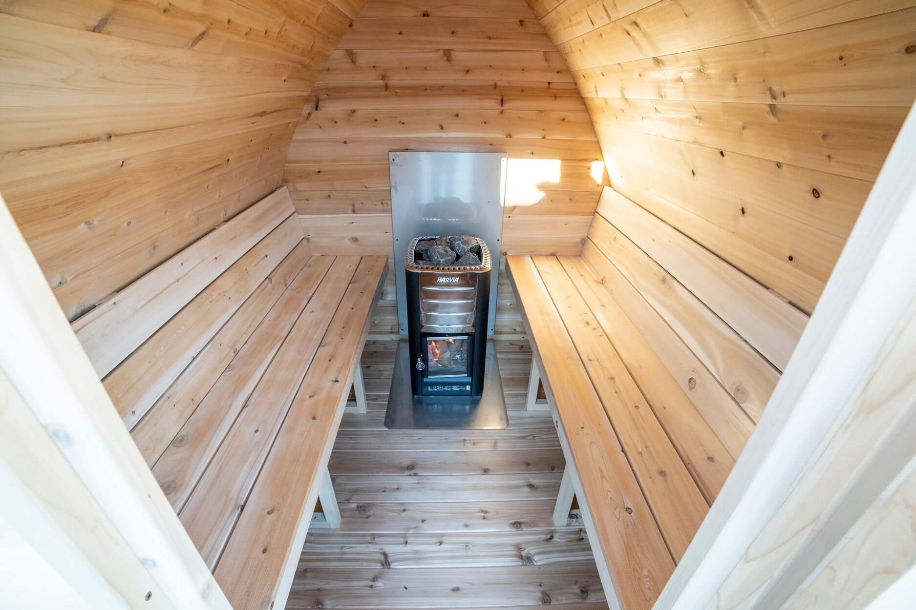 Dundalk LeisureCraft Sauna Dundalk CT Mini POD 4 Person Outdoor Sauna CTC77MW