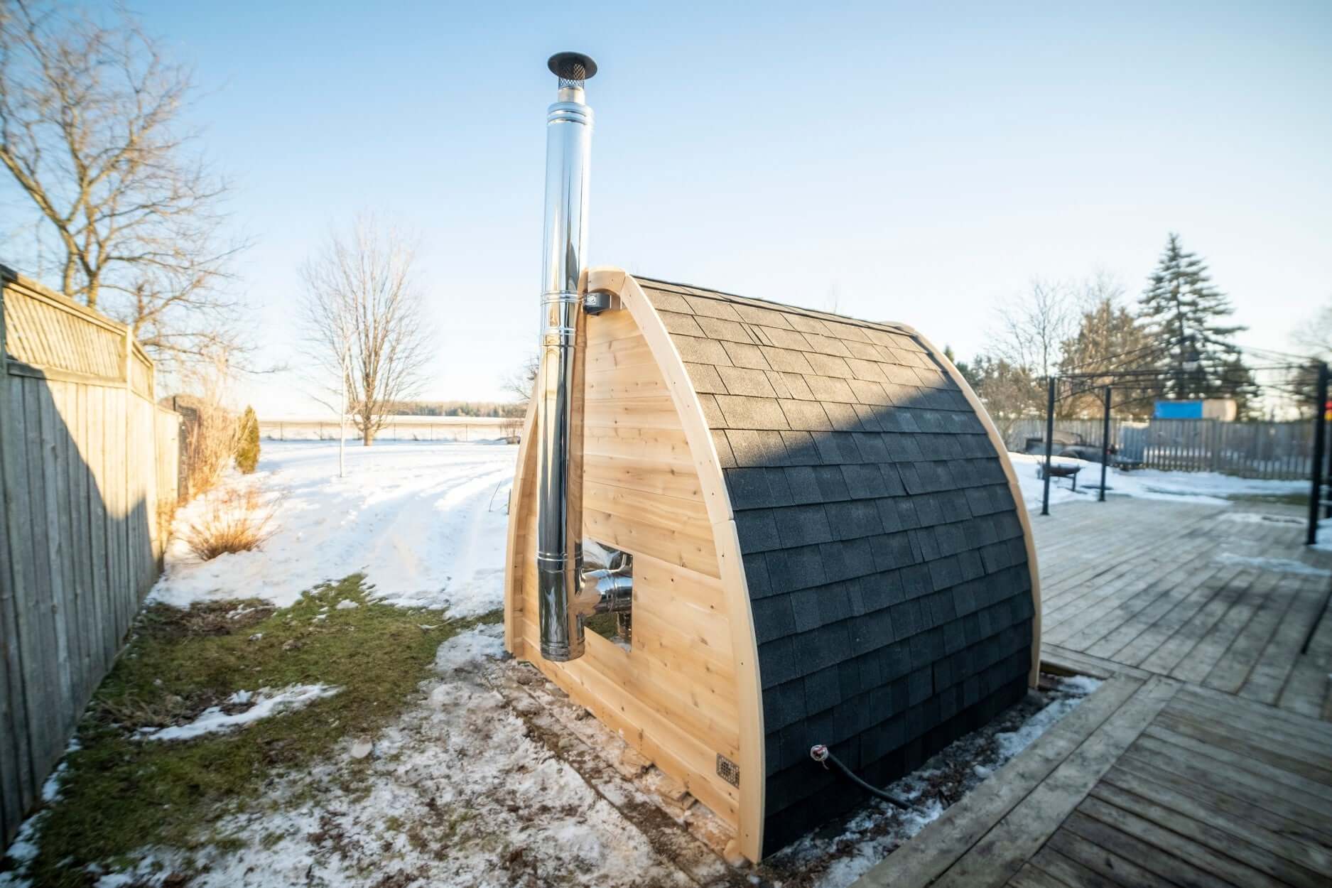Dundalk LeisureCraft Sauna Dundalk CT Mini POD 4 Person Outdoor Sauna CTC77MW