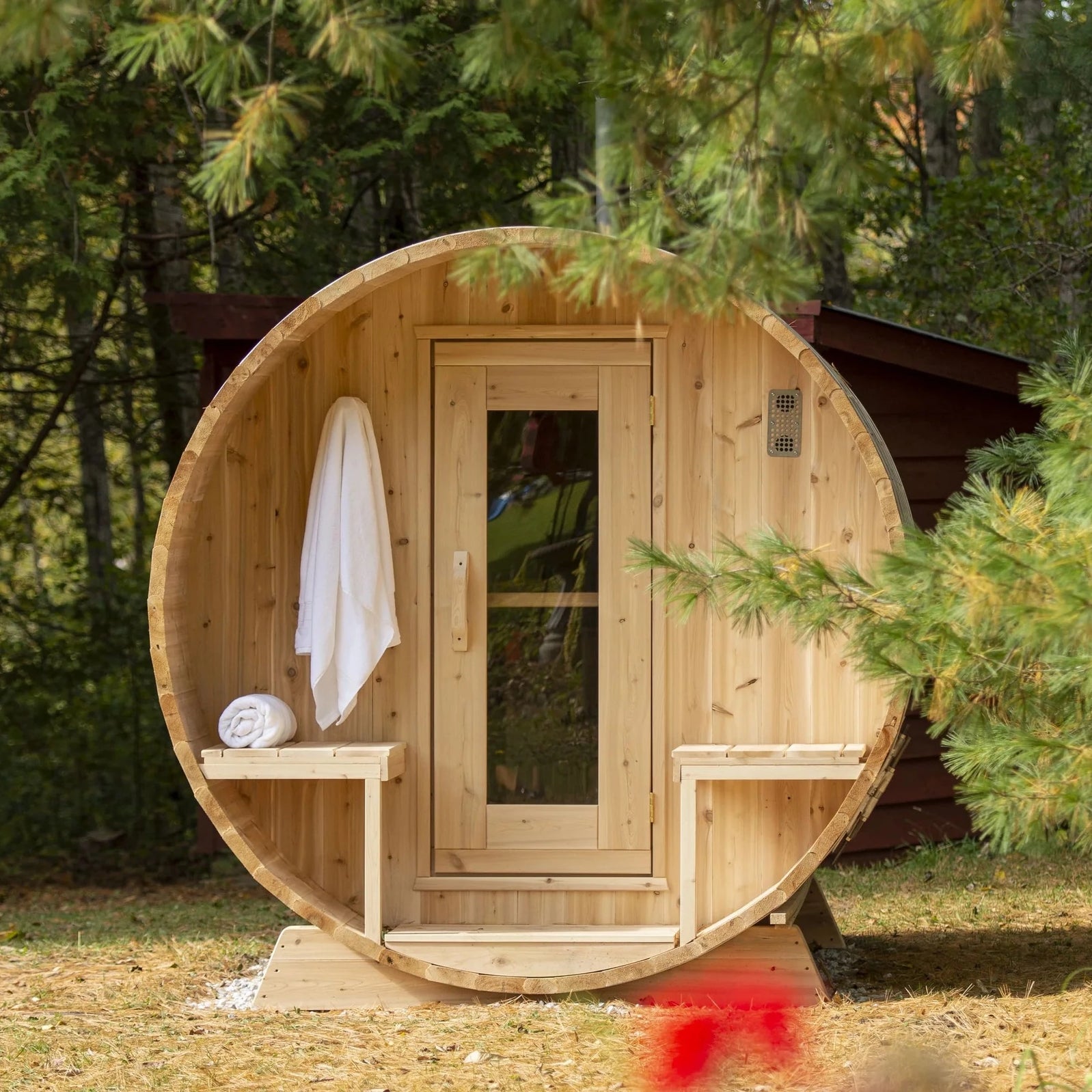 Dundalk LeisureCraft Sauna Dundalk CT Serenity 6 Person Barrel Sauna CTC2245W