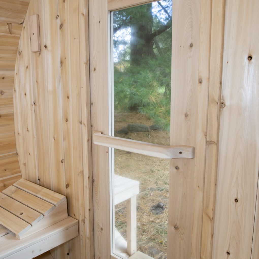 Dundalk LeisureCraft Sauna Dundalk CT Serenity 6 Person Barrel Sauna CTC2245W