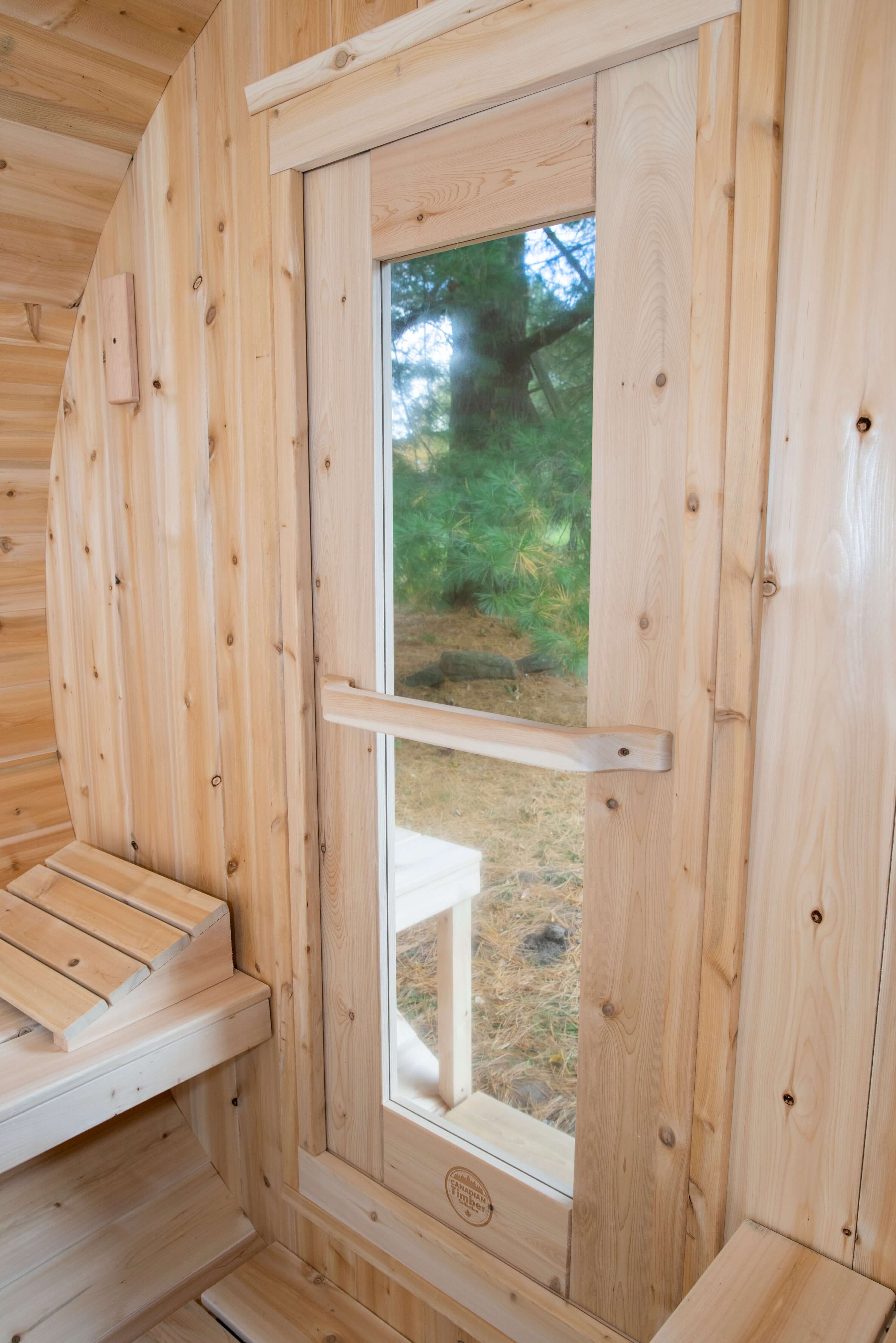 Dundalk LeisureCraft Sauna Dundalk CT Serenity 6 Person Barrel Sauna CTC2245W